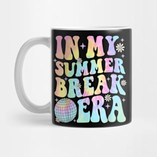 In My Summer Break Era Teacher Summer Break Vacation Groovy last day of school Mug